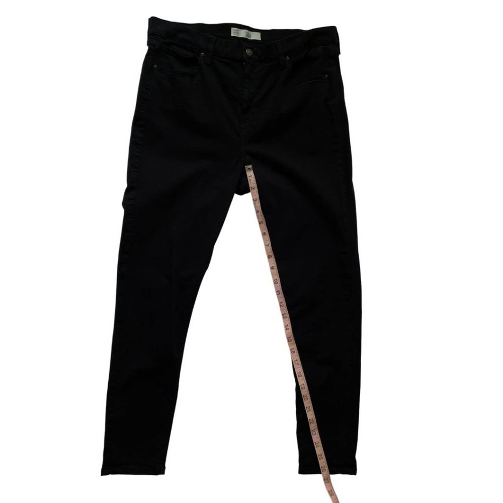 TOPSHOP Moto Jamie Petite High Waist Black Jeans W34L30 - Picture 6 of 12